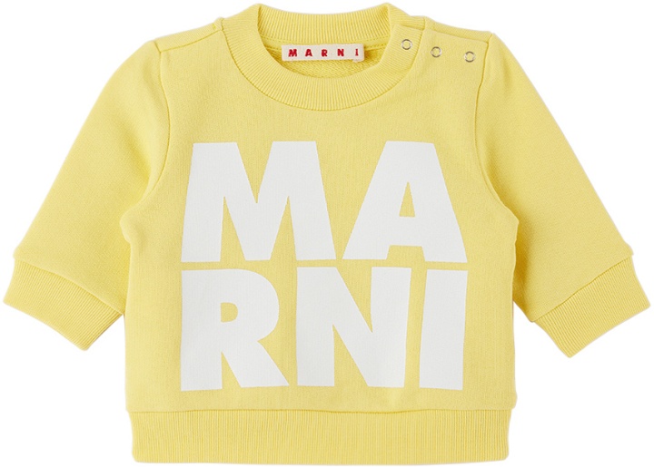 Photo: Marni Baby Yellow Printed Sweatshirt
