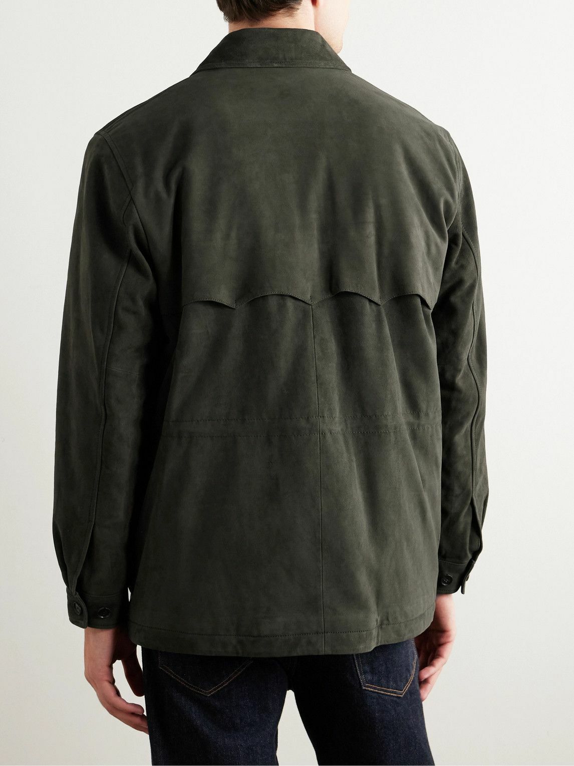 Baracuta - Jungle Suede Jacket - Green Baracuta