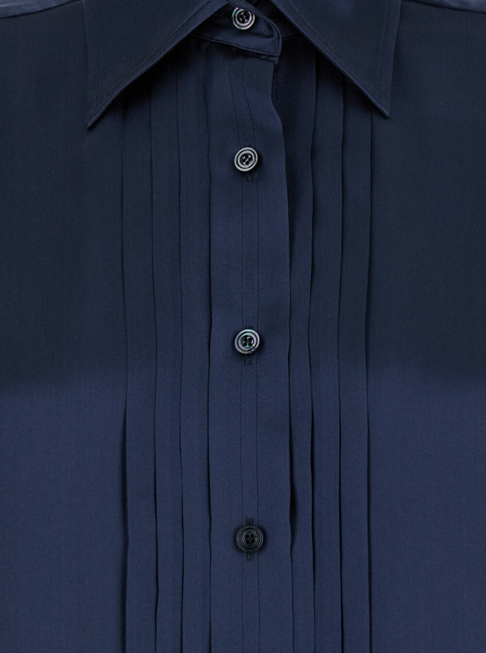 Pleated plastron shirt Shirt, blouse