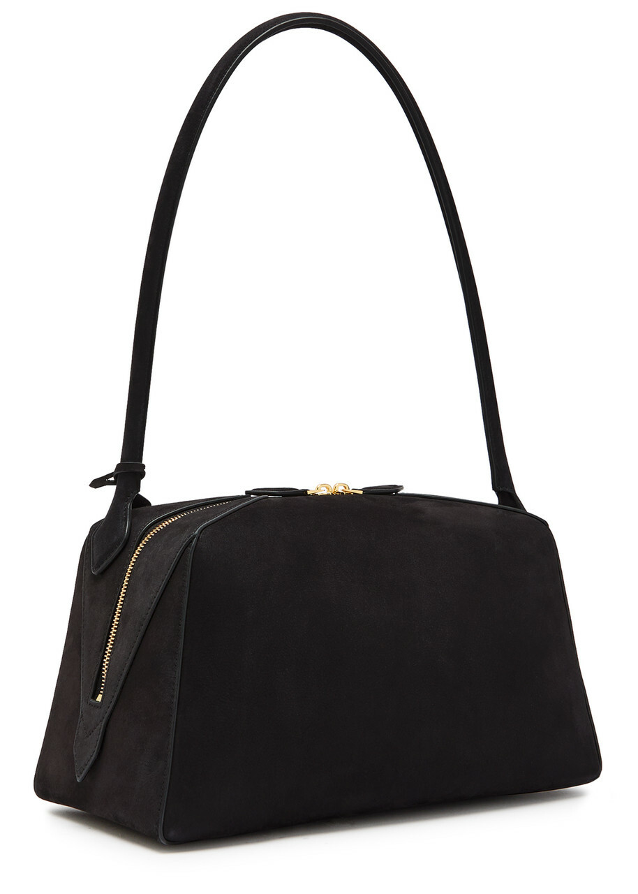 Alaïa Le Bulldog Grained Nubuck Shoulder bag - Black - One Size