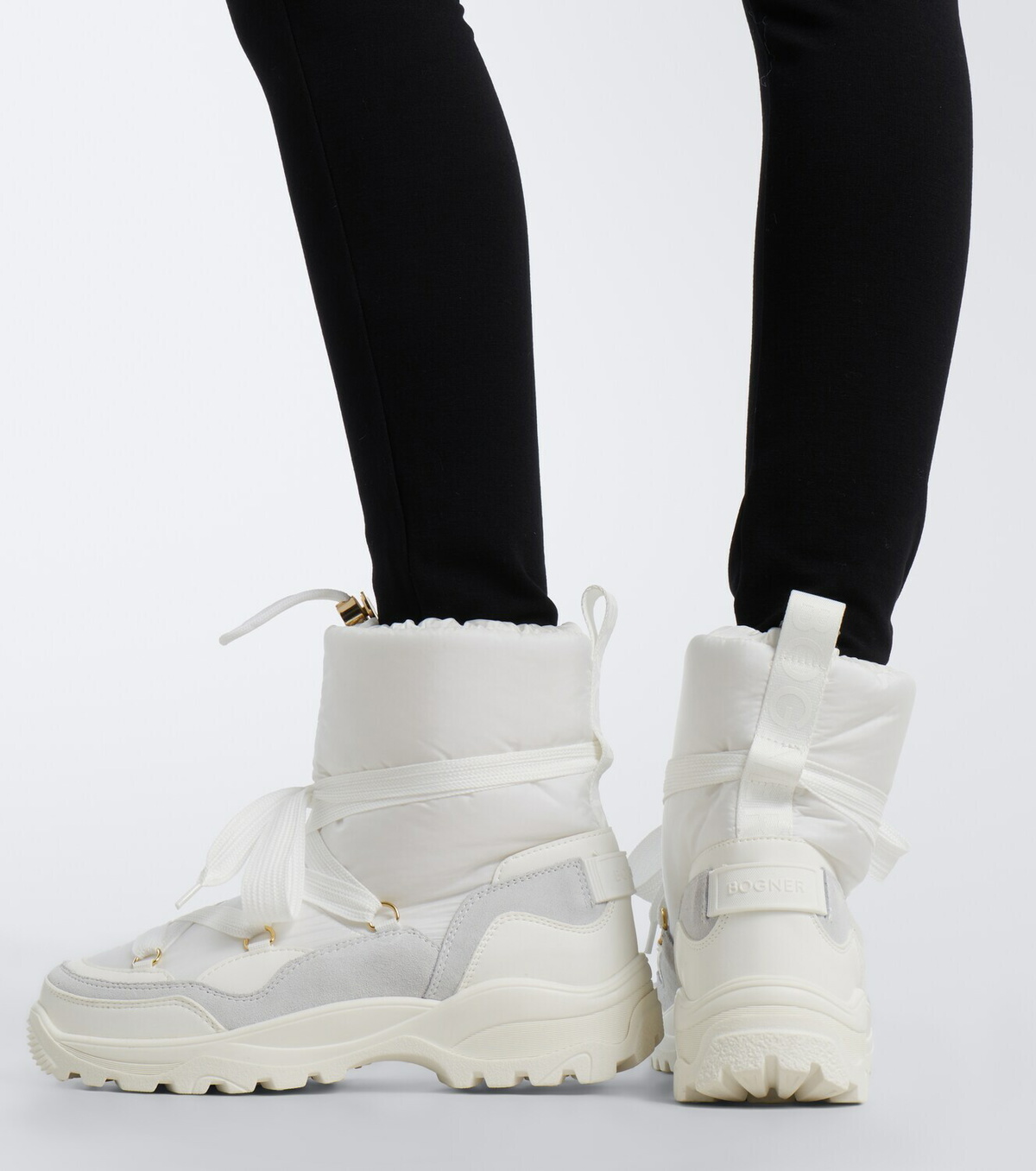 Bogner Alta Badia suede-trimmed snow boots
