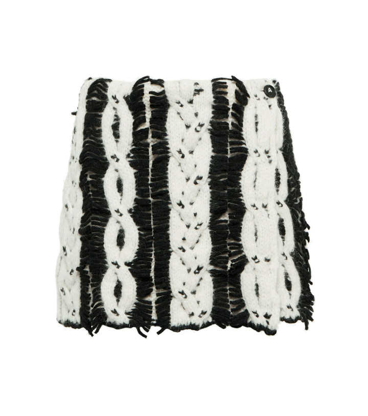 Photo: Alanui - Wool-blend knit miniskirt