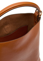 Tods T-plaque Grained Leather top Handle bag - Tan - One Size
