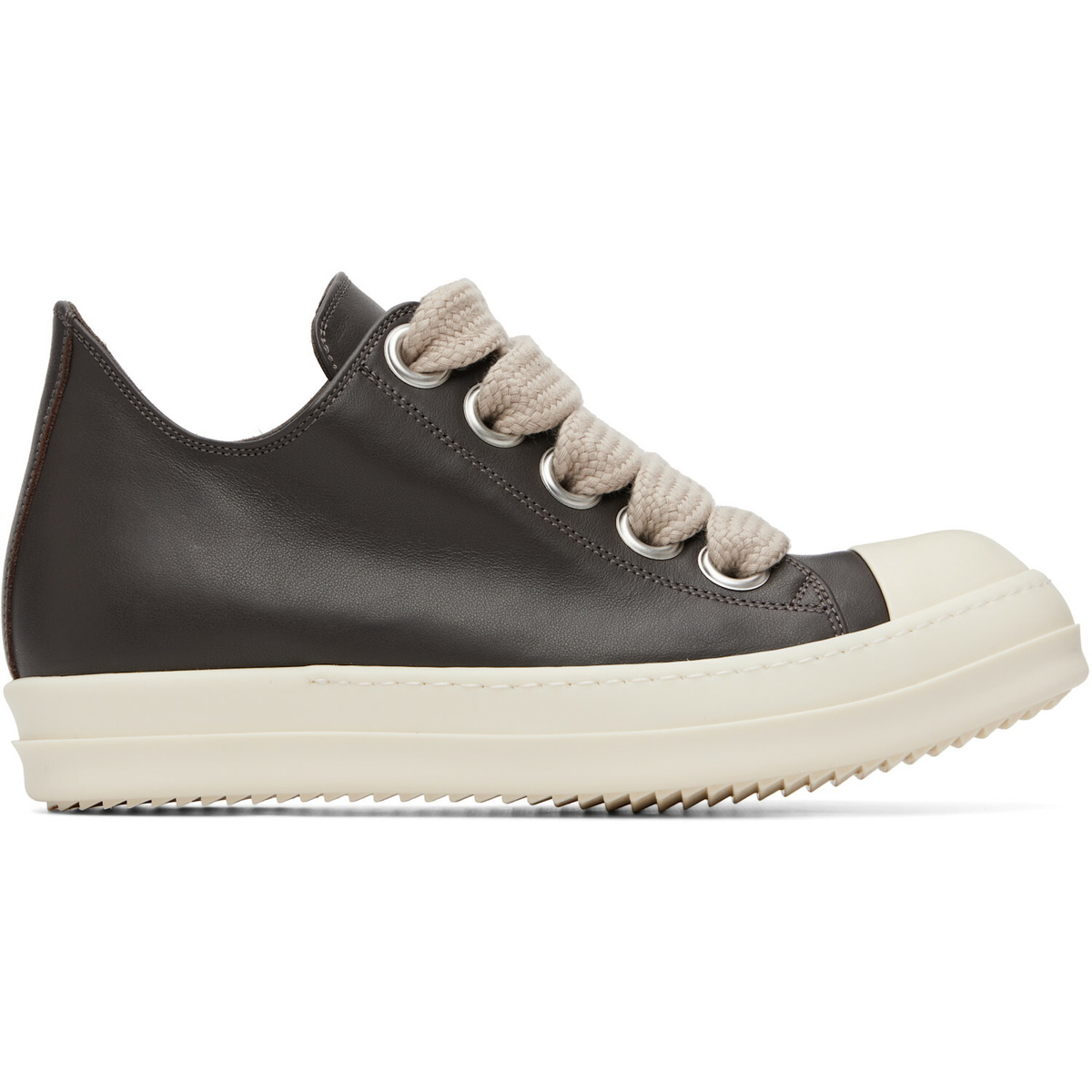 Rick Owens Gray Tower Jumbolace Low Sneakers