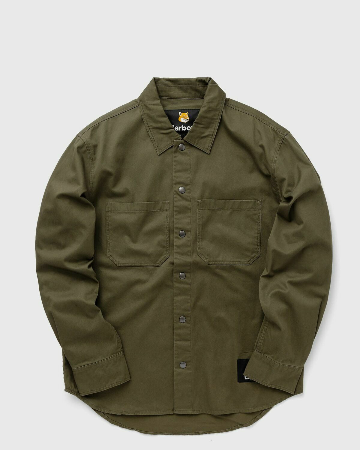 Barbour Barbour X Maison Kitsune Overshirt Brown - Mens