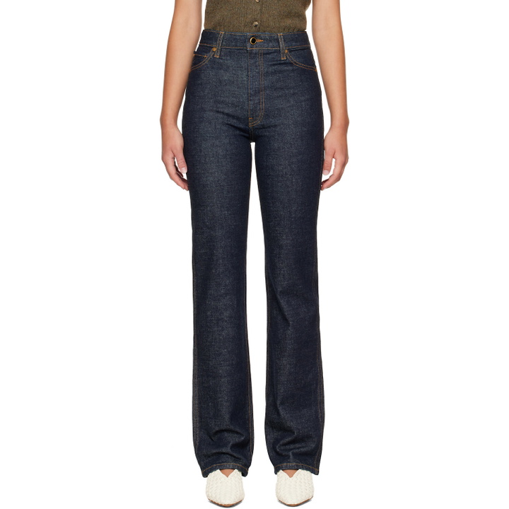 Photo: KHAITE Indigo Danielle Stretch Jeans