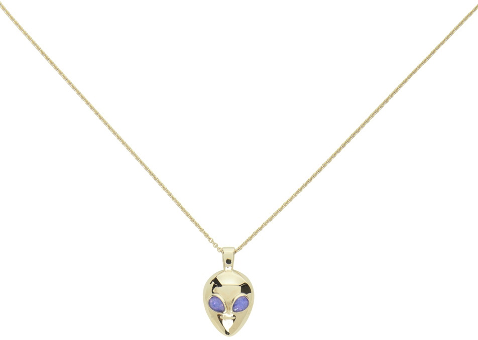 Alina Abegg Gold & Purple Alien Necklace