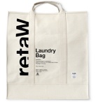 retaW - Printed Cotton-Canvas Laundry Bag - White