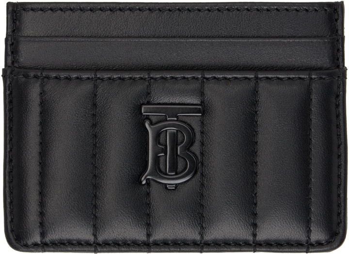Photo: Burberry Black Quilted TB Card Holder
