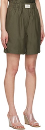 Silk Laundry Green Cotton Silk Boxer Shorts