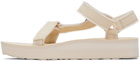 Teva Off-White Midform Universal Canvas Sandals