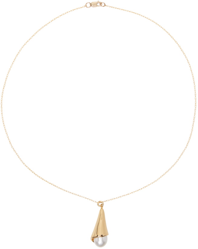 Photo: Sophie Buhai Gold Pearl Drop Pendant Necklace