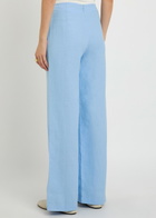Faithfull The Brand Syna Wide-leg Linen Trousers Light Blue