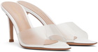 Gianvito Rossi White Elle 85 Mules
