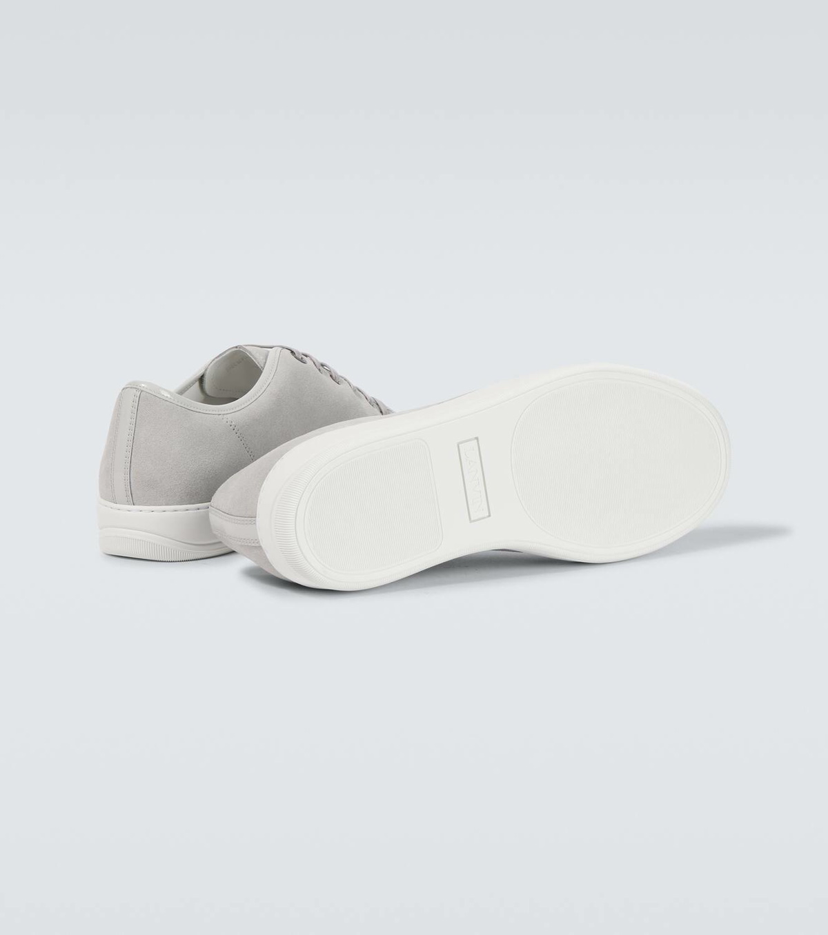Lanvin DBB1 leather-trimmed suede sneakers
