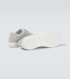 Lanvin DBB1 leather-trimmed suede sneakers