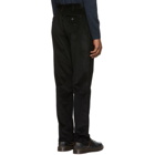 John Elliott Black Corduroy Straight-Fit Trousers