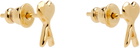 AMI Paris Ami de Coeur Hammered Earrings