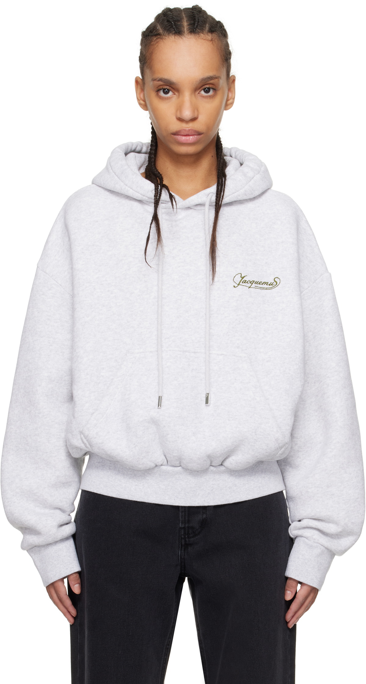 JACQUEMUS Gray 'The Corto' Hoodie