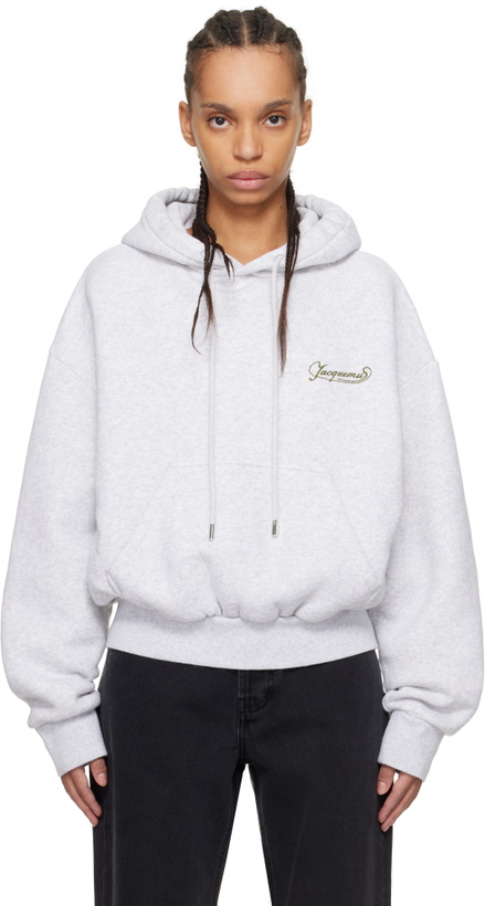 Photo: JACQUEMUS Gray 'The Corto' Hoodie