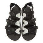 Suicoke Black ZIP-3 Sandals