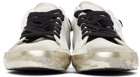 Golden Goose White & Brown Super-Star Classic Sneakers