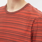 Folk Men's Hazy Stripe T-Shirt in Pepper