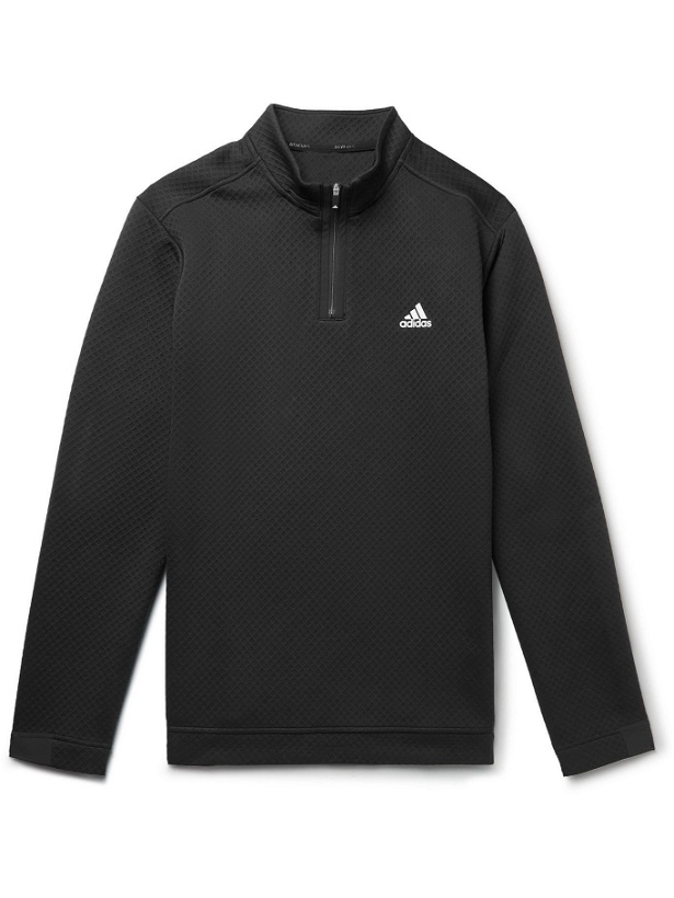 Photo: adidas Golf - Recycled Primegreen Half-Zip Golf Jacket - Black