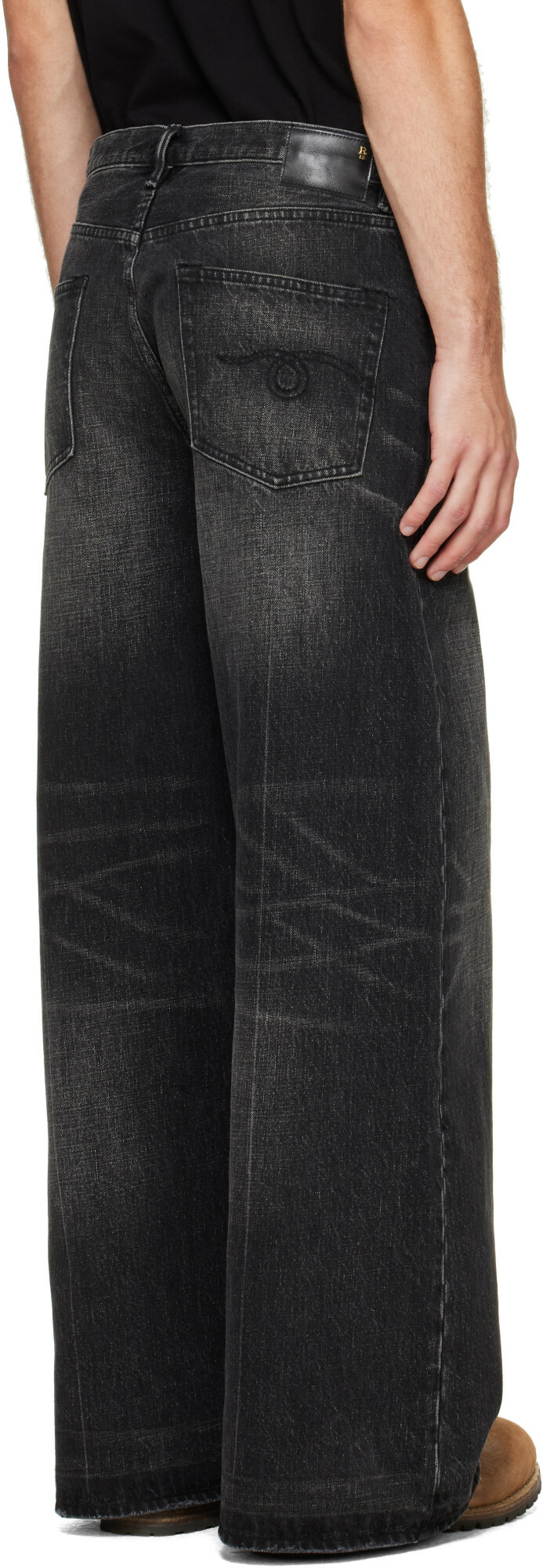 R13 Black D'Arcy Flare Jeans
