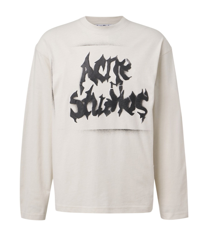 Photo: Acne Studios Logo cotton-blend jersey T-shirt