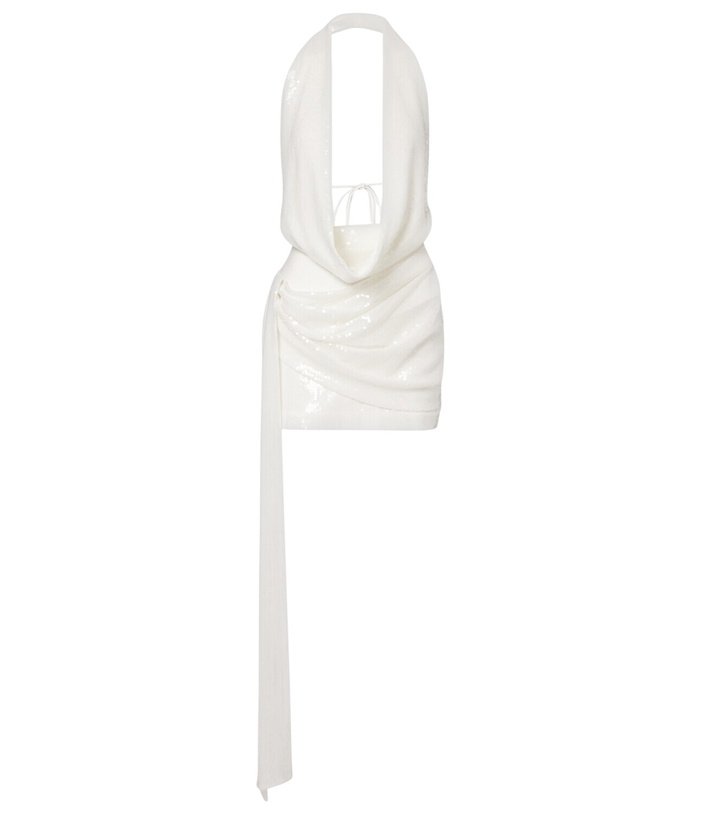 Photo: Alex Perry Bridal sequined open-back minidress