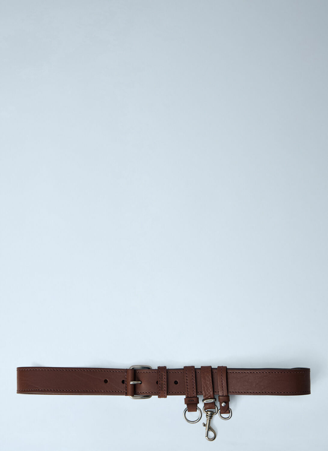 Miu Miu Tobacco Leather Belt