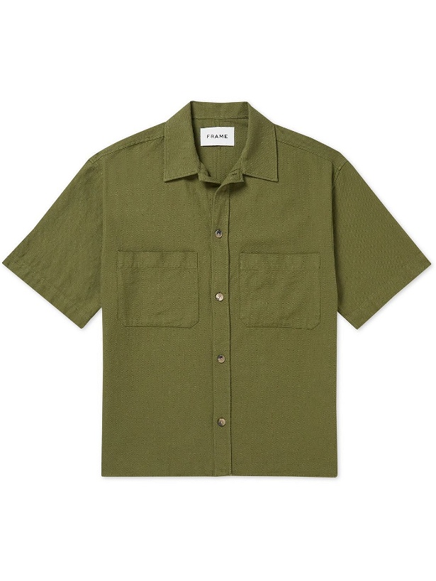 Photo: FRAME - Cotton-Twill Shirt - Green