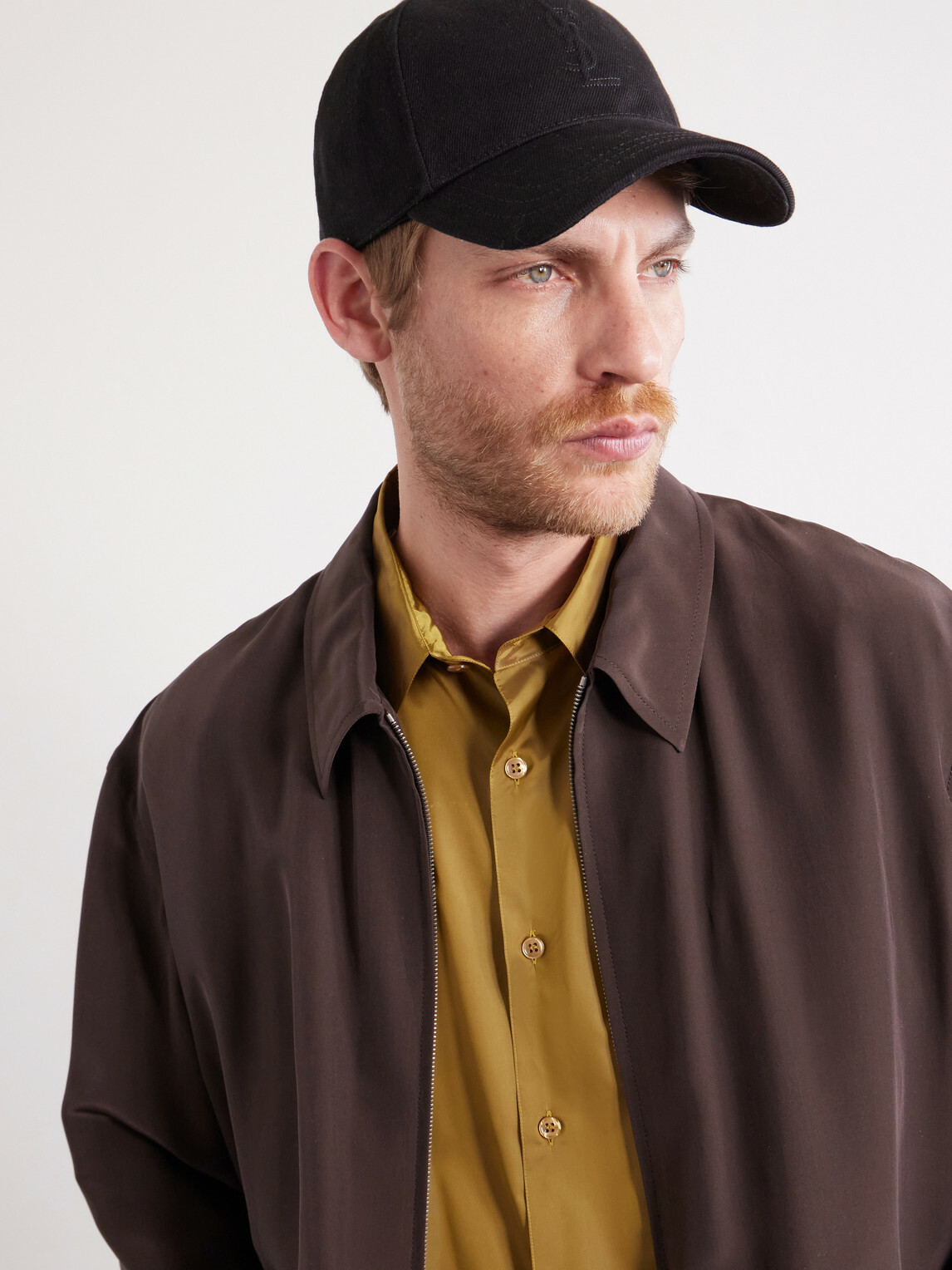 SAINT LAURENT - Logo-Debossed Cotton-Twill Baseball Cap - Black