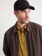 SAINT LAURENT - Logo-Debossed Cotton-Twill Baseball Cap - Black