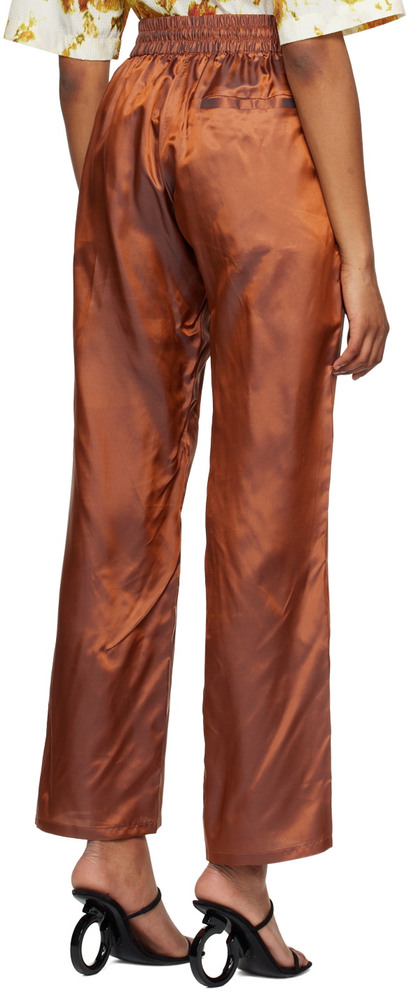 Bianca Saunders Orange Drawstring Lounge Pants