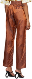 Bianca Saunders Orange Drawstring Lounge Pants