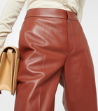 Chloe - High-rise leather pants