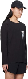 Y-3 Black Printed Long Sleeve T-Shirt