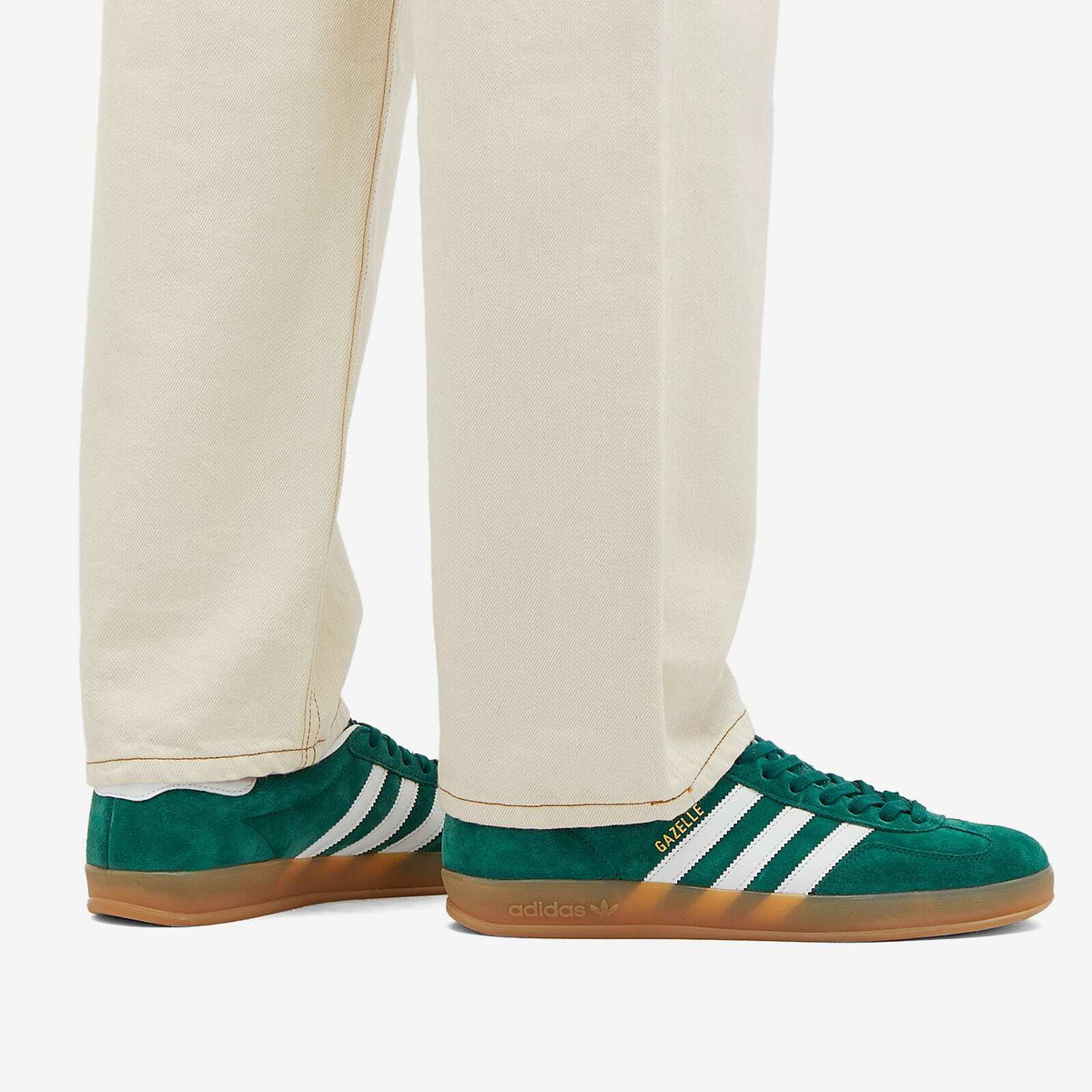 Adidas Gazelle Indoor in Collegiate Green/White/Gum adidas