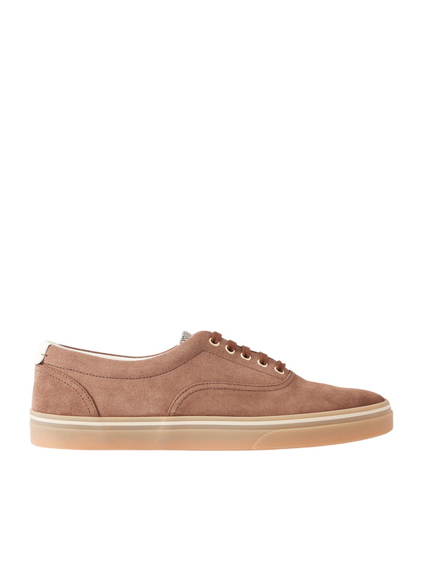 Photo: Brunello Cucinelli - Suede Sneakers - Brown