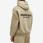 Fear of God ESSENTIALS Men's Core Logo Fleece Hoodie in Desert Sand