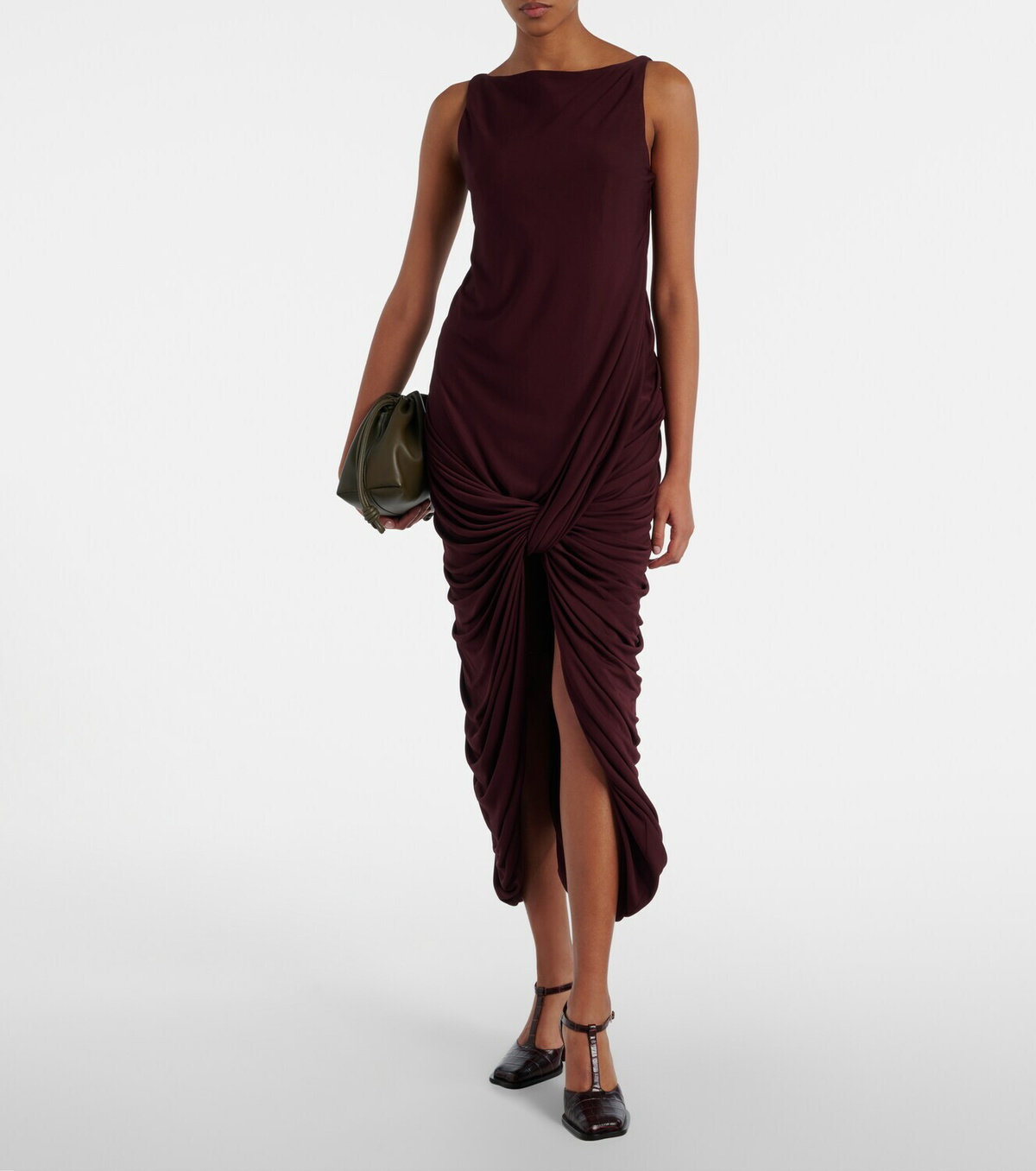 Loewe Draped midi dress
