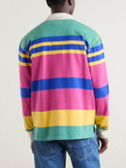 Drake's - Striped Cotton-Jersey Polo Shirt - Multi
