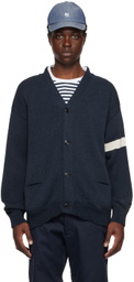 nanamica Navy Button-Down Cardigan