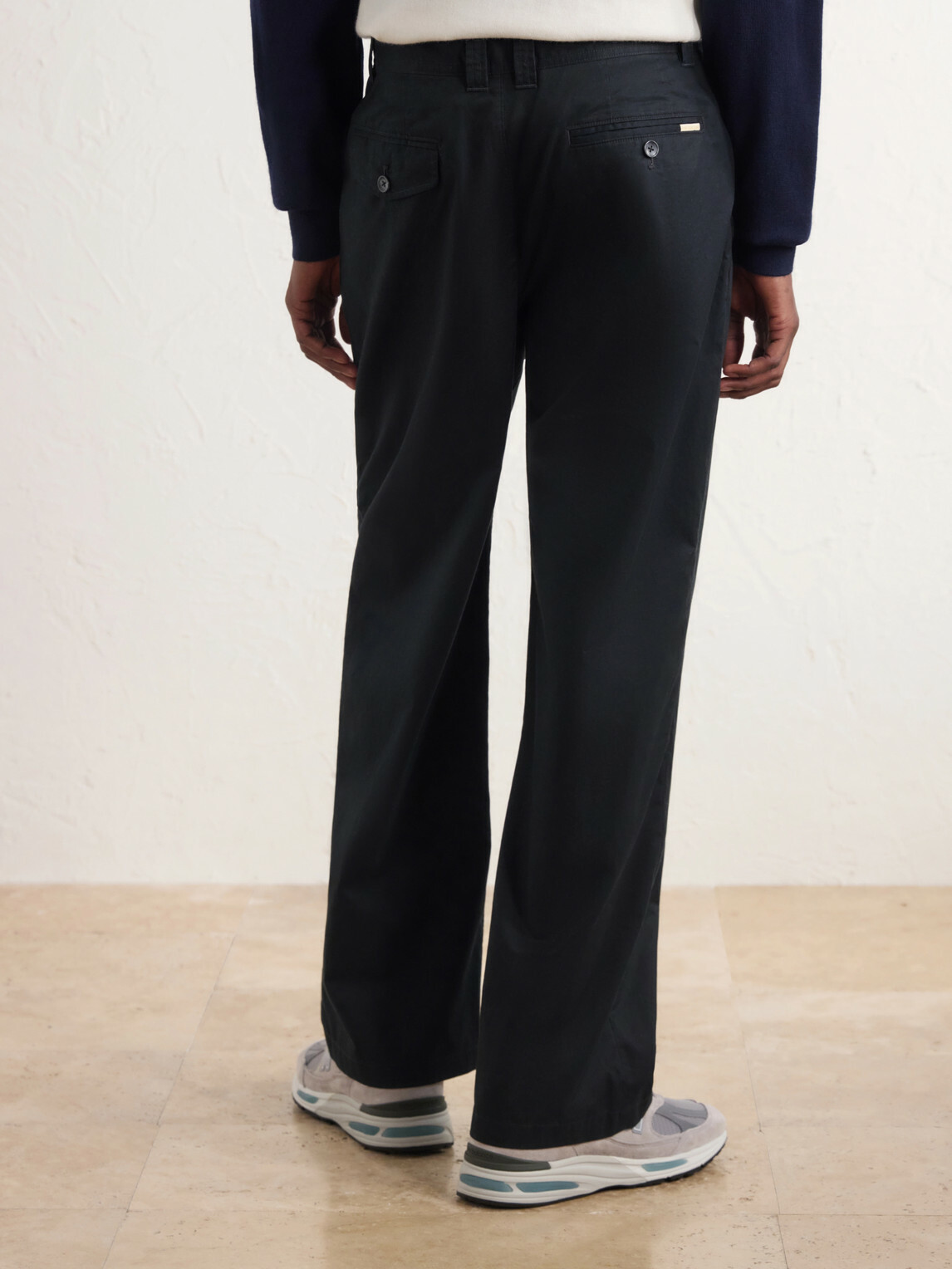 Aimé Leon Dore - Straight-Leg Pleated Cotton Trousers - Black