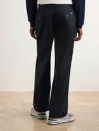 Aimé Leon Dore - Straight-Leg Pleated Cotton Trousers - Black