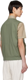 C.P. Company Khaki Zip Vest