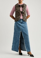 Damson Madder Tilly Leopard-print Cotton Gilet