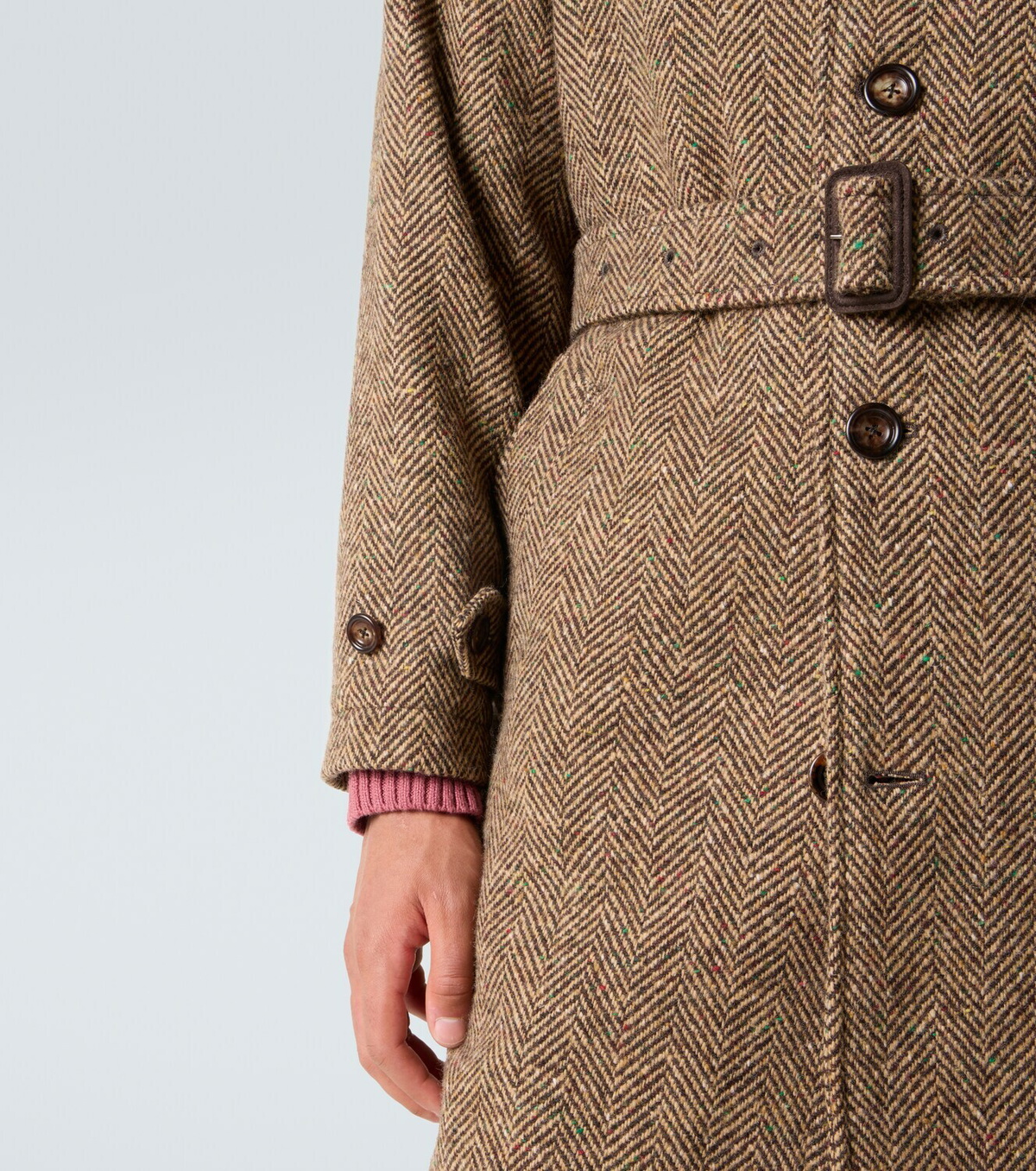 Polo Ralph Lauren Herringbone wool tweed coat Polo Ralph Lauren